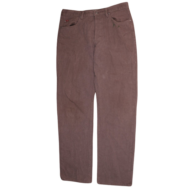 Lee Men's 90s Brown Vintage Straight Leg Baggy Pants Trousers 36
