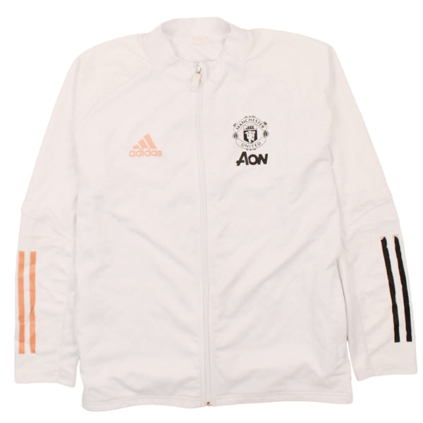 Adidas Vintage 90's Manchester United Windbreaker Small - No Size Label - White