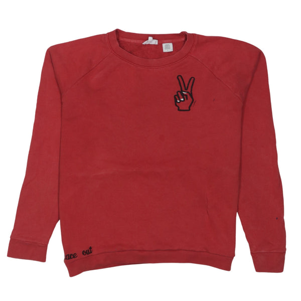 Levi's 90's Lightweight Crew Neck Sweatshirt Medium Red