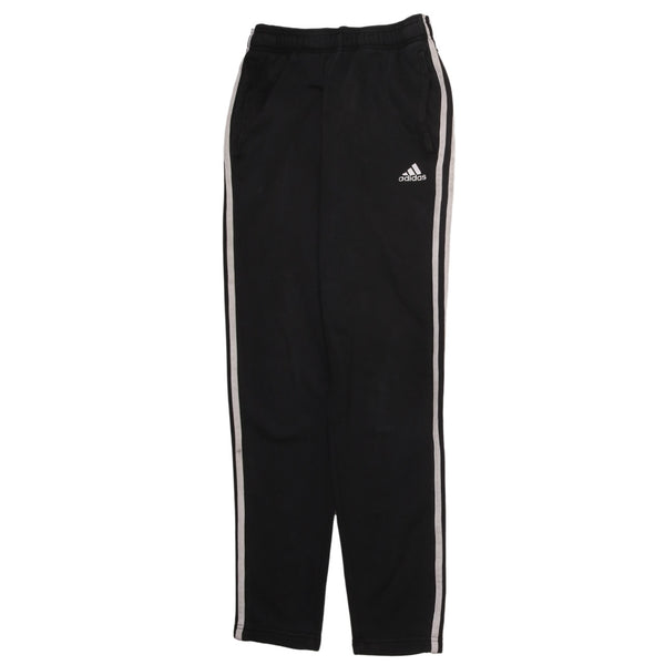 Adidas Vintage 90's Black Trousers with Elastic Waist & Drawstrings, Small