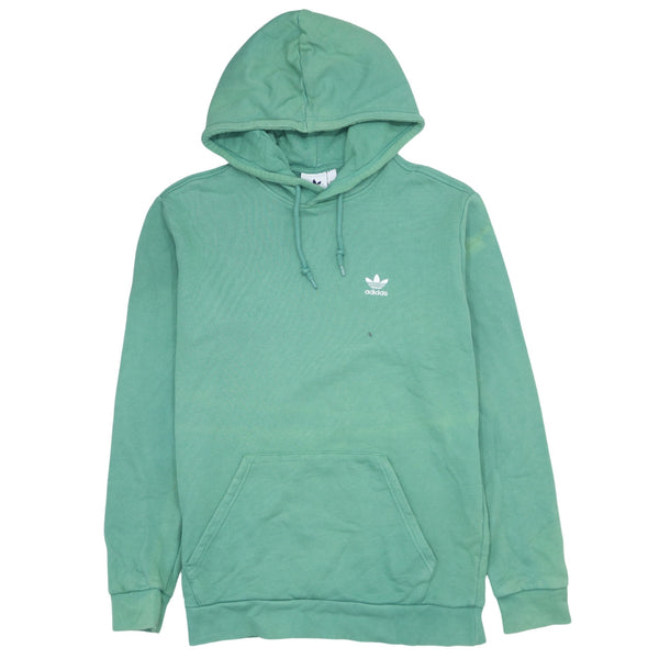 Adidas 90's Drawstring Pockets Pullover Hoodie Medium Green