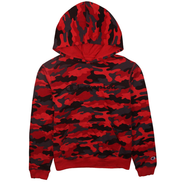 Champion 90's Vintage Red Spellout Pullover Hoodie Women's XL