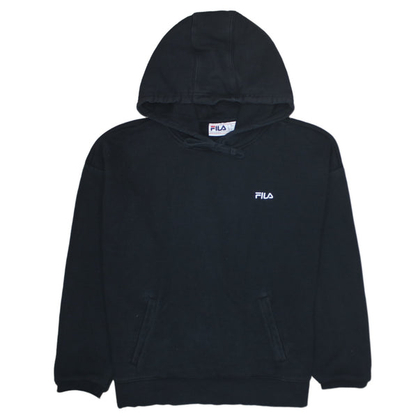 Fila 90's Lightweight Pullover Hoodie Large Black