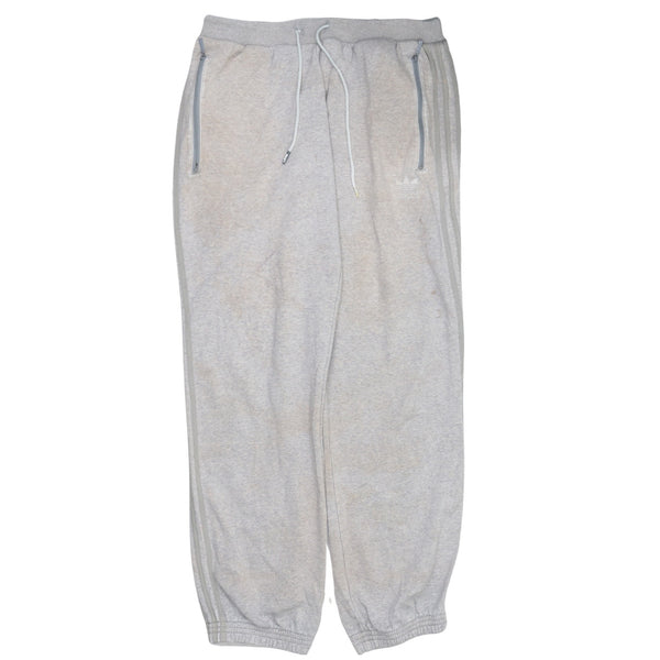 Adidas Vintage 90's Men's Large Beige Cream Tracksuit Joggers Sweatpants