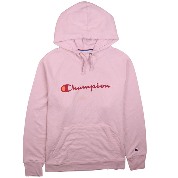 Champion 90s Pink Spellout Pullover Hoodie XXLarge 2XL Vintage