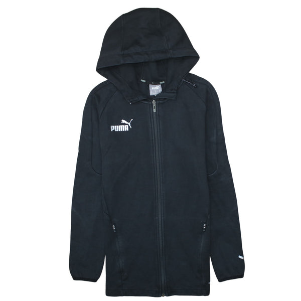 Puma 90's Lightweight Full Zip Up Hoodie XSmall Black