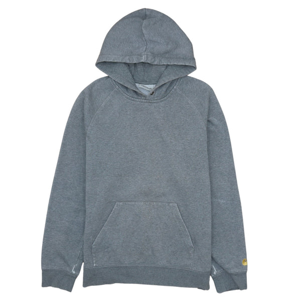 Carhartt 90's Drawstring Pockets Pullover Hoodie Small Grey