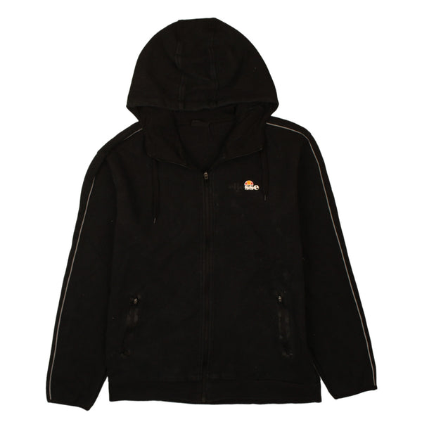 Ellesse Vintage 90's Black Full Zip Hoodie Men's XLarge Sportswear