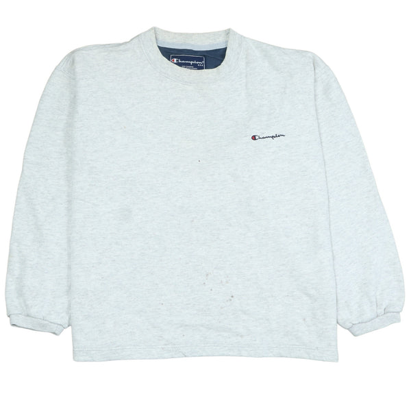 Champion 90's Vintage Grey Crew Neck Sweatshirt Small Heavyweight