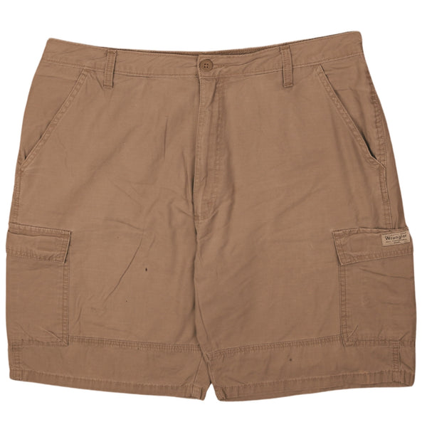 Vintage 90's Wrangler Men's Cargo Shorts Size 38 Brown, Retro Style