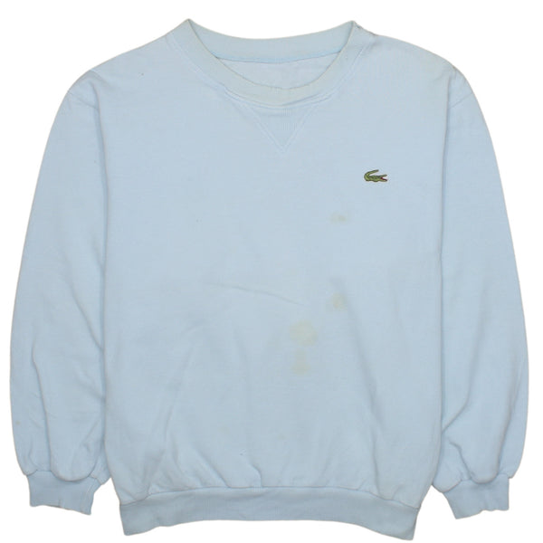 Vintage Lacoste 90s Lightweight Blue Crew Neck Sweatshirt XL