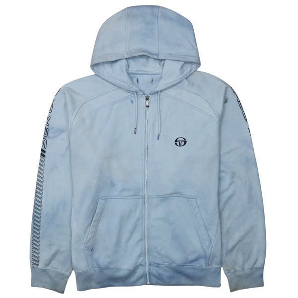 Champion 90's Drawstring Pockets Full Zip Up Hoodie XLarge  Grey