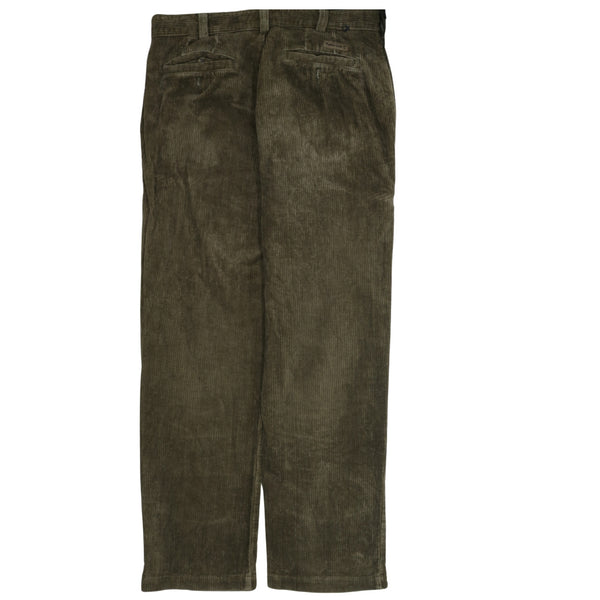 Men's Vintage Timberland 90's Brown Straight Leg Baggy Trousers Size 35