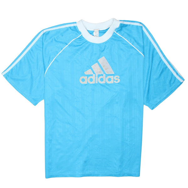 Adidas 90's Spellout Short Sleeves T Shirt XLarge  Blue