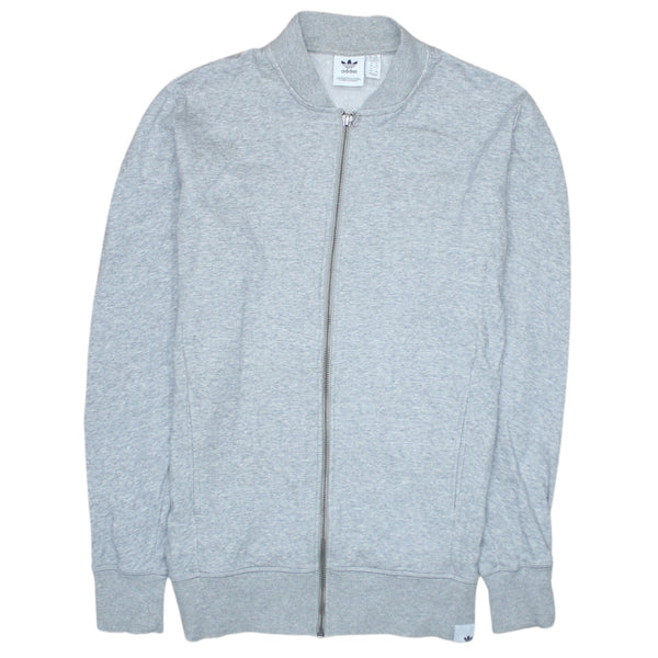 Adidas 90's Lightweight Full Zip Up Sweatshirt XSmall Grey