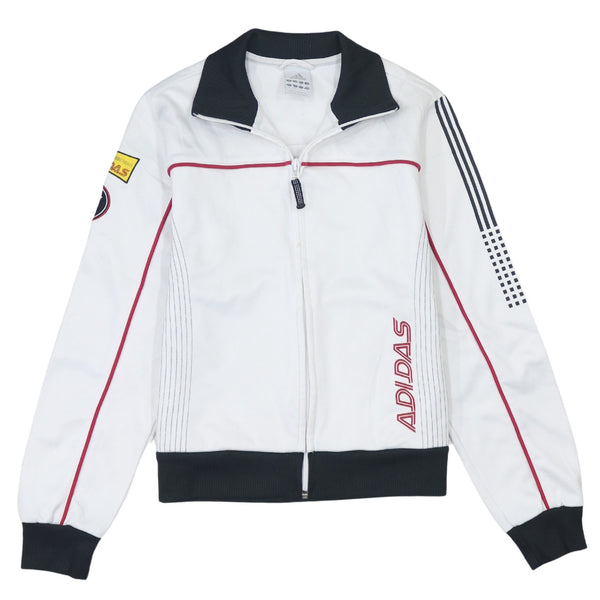 Adidas 90's White Lightweight Zip Up Sweatshirt XSmall