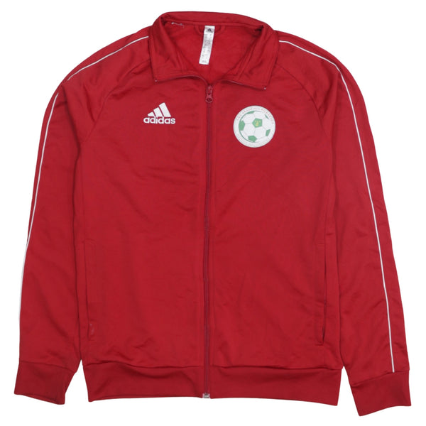 Adidas 90's Lightweight Full Zip Up Sweatshirt Large Red