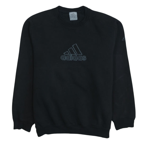 Adidas 90's Spellout Crew Neck Sweatshirt XXLarge (2XL) Black