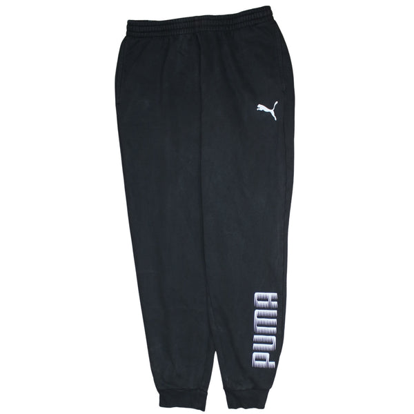 Puma 90's Rib Cuff Casual Joggers / Sweatpants Large Black