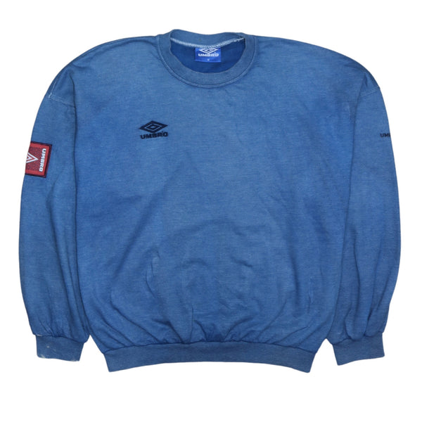 Umbro 90's Lightweight Crew Neck Sweatshirt Medium Blue
