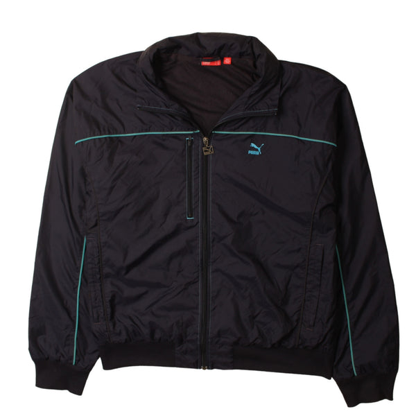 Puma 90s Vintage Women's 2XL Navy Blue Lightweight Windbreaker Jacket