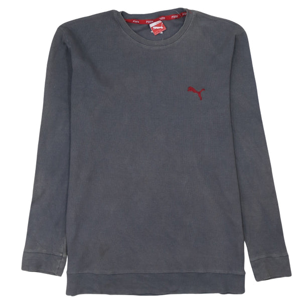 Puma 90's Grey Lightweight Crew Neck Sweatshirt Women's XLarge
