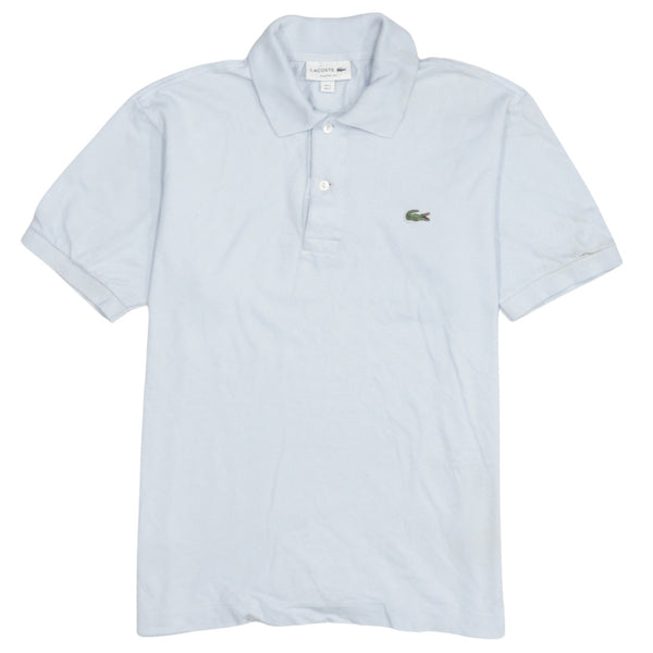 Lacoste 90's Short Sleeves Quarter Button Polo Shirt Small Blue