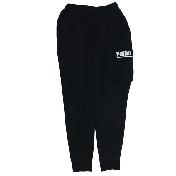Puma 90's Rib Cuff Casual Joggers / Sweatpants Small Black