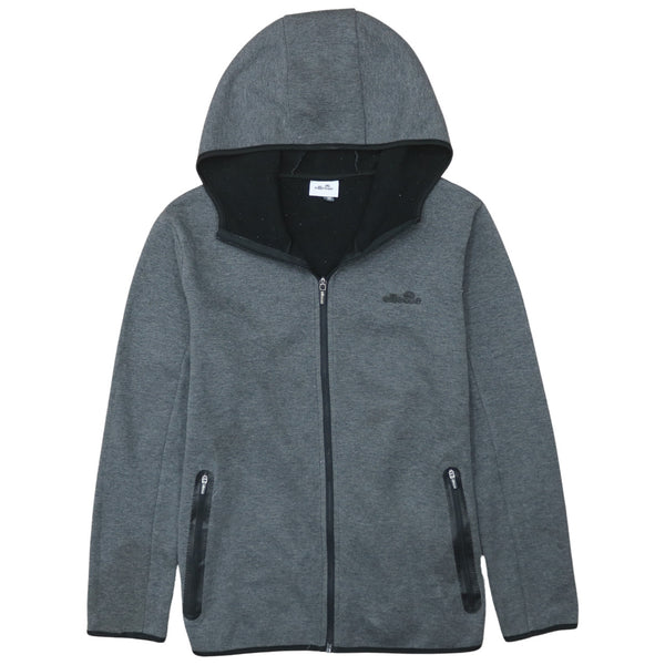 Ellesse 90's Sportswear Full Zip Up Hoodie Medium Black