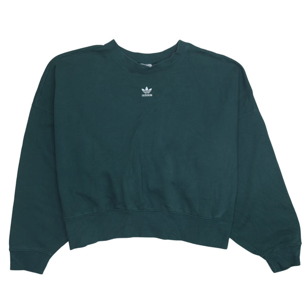 Adidas Vintage 90s Green Heavyweight Crew Neck Sweatshirt XXXL