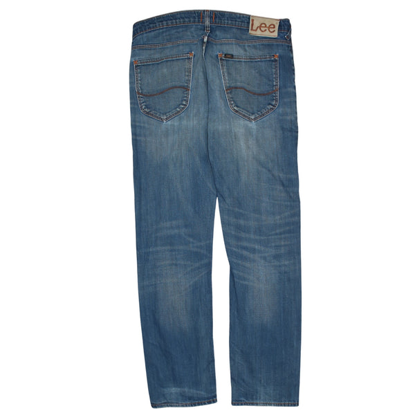 Lee 90's Lightwash Straight Leg Baggy Jeans / Pants 33 Navy Blue