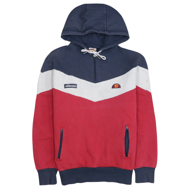 Ellesse 90's Lightweight Pullover Hoodie Medium Navy Blue