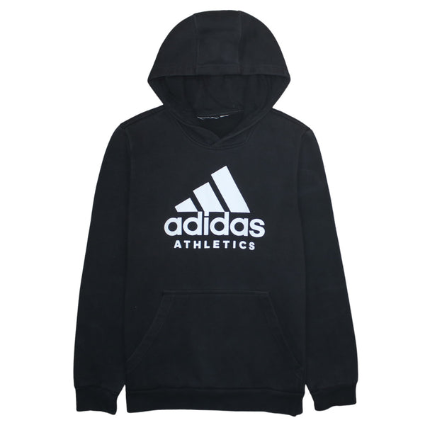Adidas 90's Spellout Pullover Hoodie Small  Black