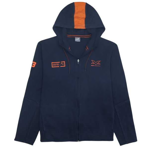 Puma 90's Sportswear Full Zip Up Hoodie XXLarge (2XL) Navy Blue