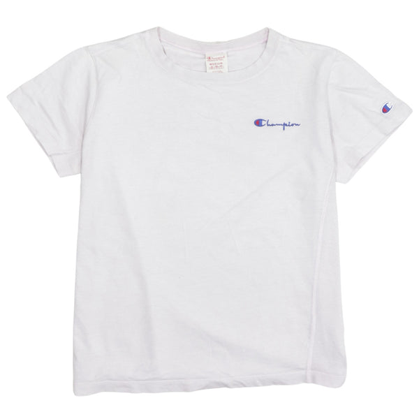 Champion 90's Short Sleeves Crew Neck T Shirt Medium Pink