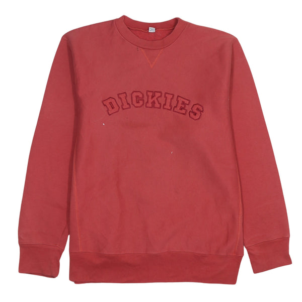 Dickies 90's Spellout Crew Neck Sweatshirt Large Red