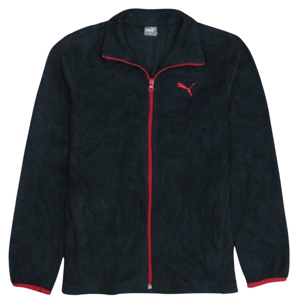 Puma 90's Hiking Warm Full Zip Up Fleece Jumper Small  Black