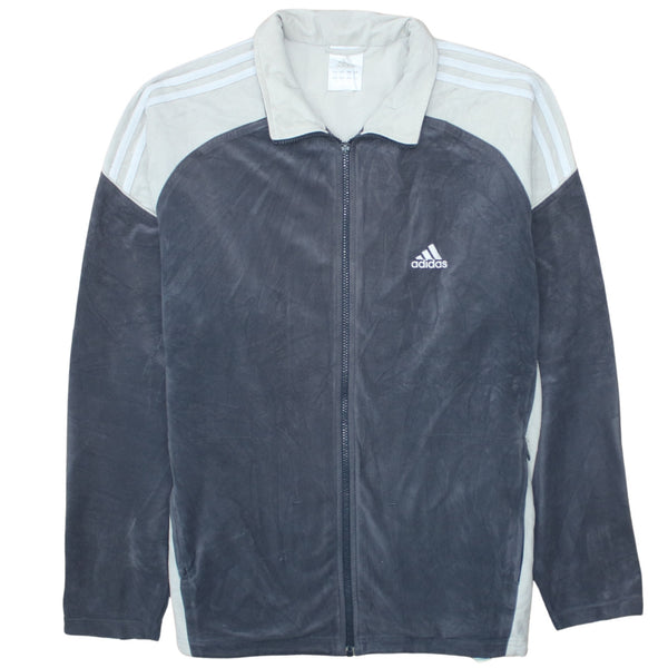 Adidas 90's Hiking Warm Full Zip Up Fleece Jumper Large  Beige Cream