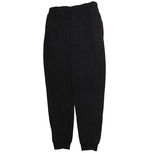 Puma Women's Black 90's Vintage Elasticated Drawstring Joggers Large