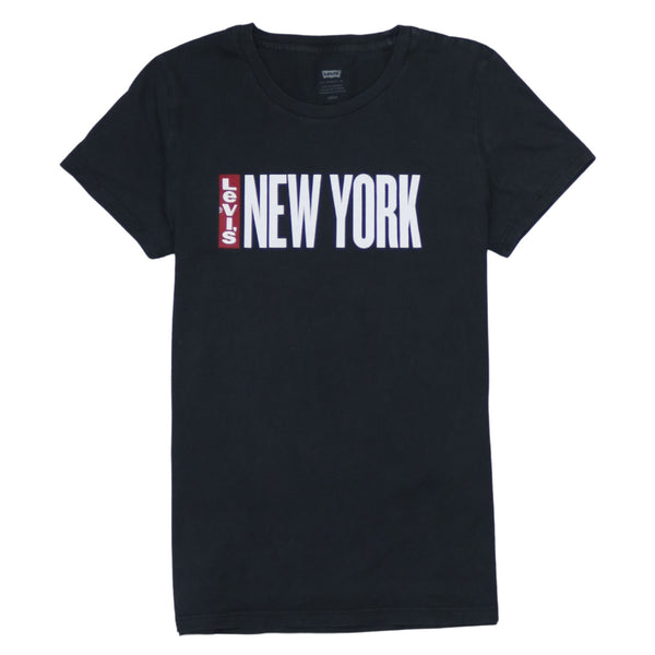 Levi's 90's Crew Neck Short Sleeves T Shirt Small Black