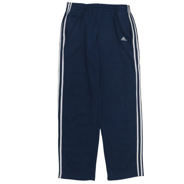 Adidas 90's 3 Stripes Straight Leg Baggy Trousers / Pants 28 Navy Blue