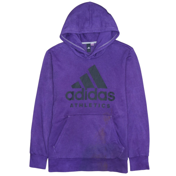 Adidas Vintage 90's Purple Spellout Pullover Hoodie XL