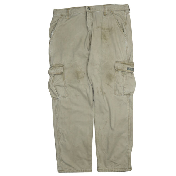 Wrangler 90's Straight Leg Baggy Trousers / Pants 36 Beige Cream