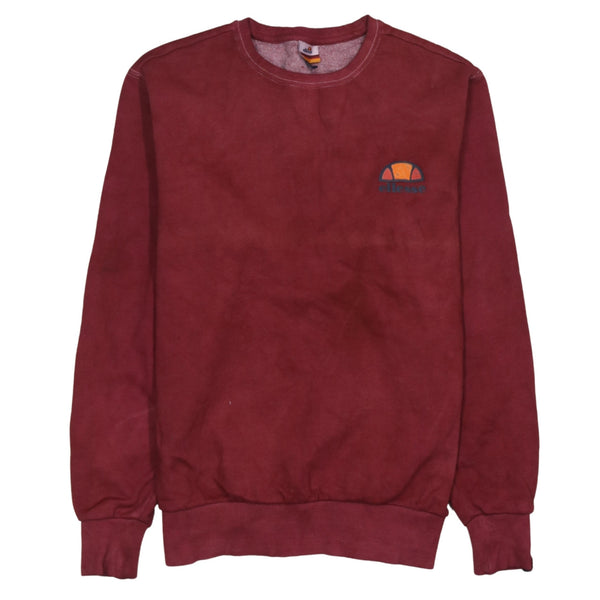 Ellesse 90's Lightweight Crew Neck Sweatshirt Medium Red