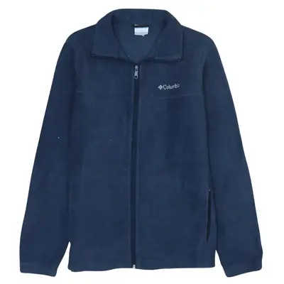 Vintage Columbia 90's Blue Full Zip Hiking Fleece Jumper Large