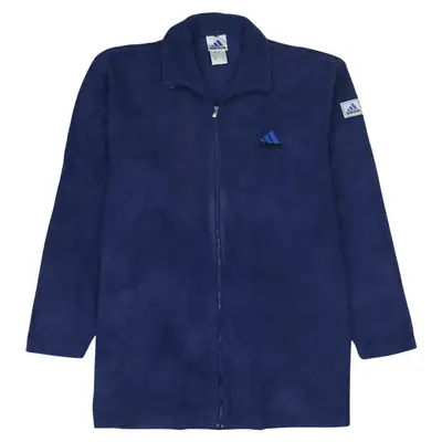 Adidas 90's Vintage Navy Blue Hiking Fleece Jumper Large