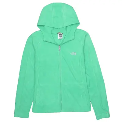 The North Face Vintage 90's Green Warm Fleece Jumper Large Hiking Zip 