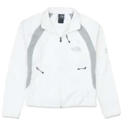 Vintage The North Face 90s Women's Hiking Fleece Jacket Small White