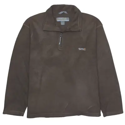 Vintage 90's Regatta Brown Hiking Fleece Jumper Large