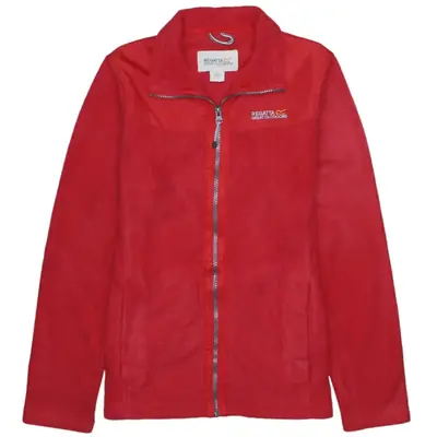 Regatta Burgundy Red Fleece Jacket Women's Medium Embroidered Chest Lo